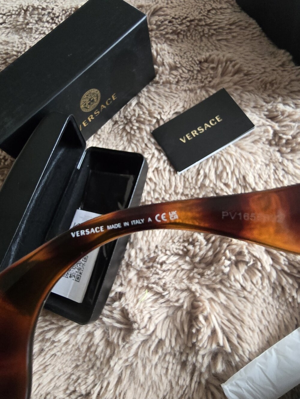 Versace Ve4424u Maxi Medusa Havana Black Detail - Picture 6 of 6